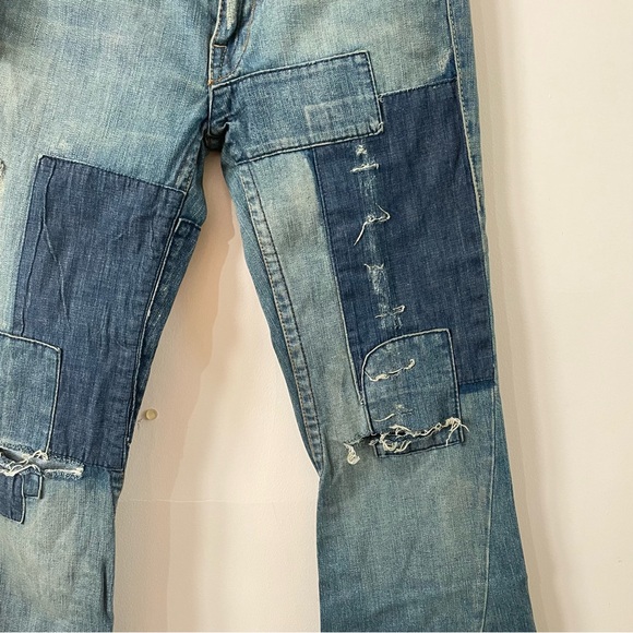 True Religion Women’s Joey Jeans VTG 04 big T
Destroyed Patched Flared (Size:30) - Picture 6 of 12
